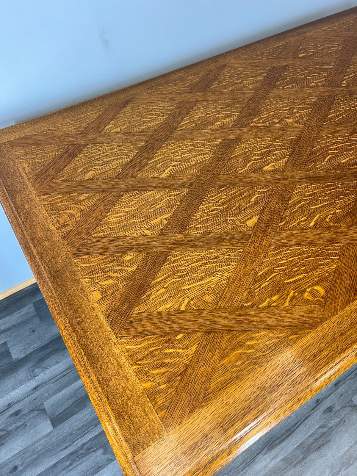 Dining Table Vintage French Louis XVI Carved Oak Extendable Table LOT 45819