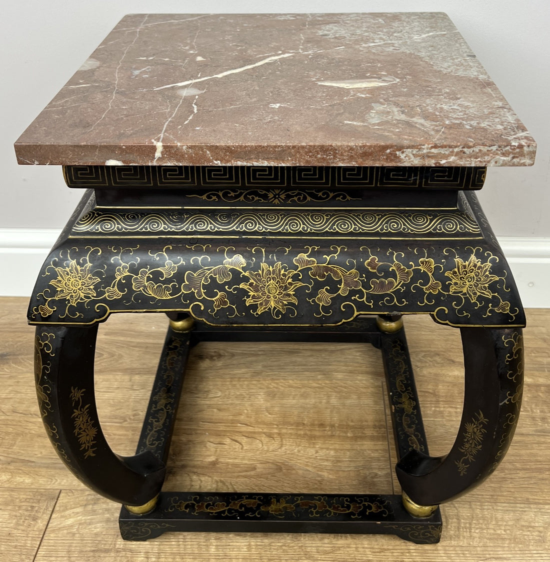 Plant Stand Vintage Chinese Marble Top Side Table Decorative Stand LOT 62880