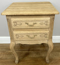 Pair of Bedside Tables Vintage French Louis Shabby Chic Oak  Cabinets LOT 49023