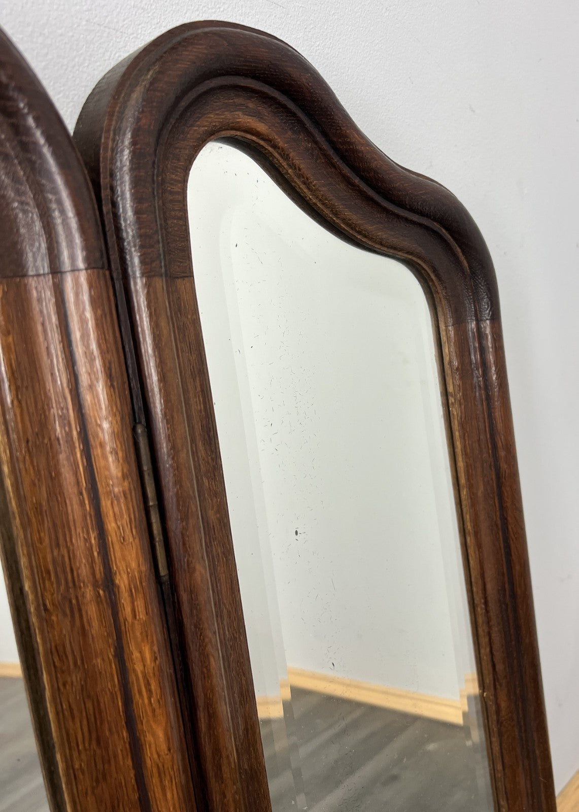 Antique French Rocaille Style Oak Carved Wall Mirror Wall Frame LOT 45746