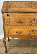 Secretaire Writing Desk Vintage French Louis Oak Rare Bureaux Cabinet LOT 49354