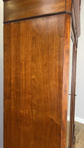 Wardrobe Antique French Mahogany Two Door Carved Mirrored Armoire LOT 616414