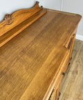 Sideboard Vintage French Louis Style Oak 4 Door Cupboard Carved Cabinet LOT 636212