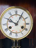 Clock Vintage Junghans Wooden Mantel Clock Glass Door Table Clock LOT 605519