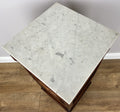 Bedside Table Antique French Oak Marble Top Cupboard Carved Cabinet LOT 601312