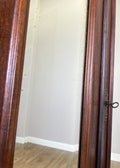 Wardrobe Antique French Style Walnut Two Door Mirrored Carved Armoire LOT 613319
