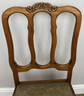 Dining Chairs Vintage French Louis Style Oak Set Upholstered Seats LOT 48858