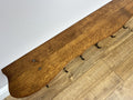 Coat Rack Vintage French Carved Oak Wall Mounted 6 Hooks Rack Hanger LOT 62277