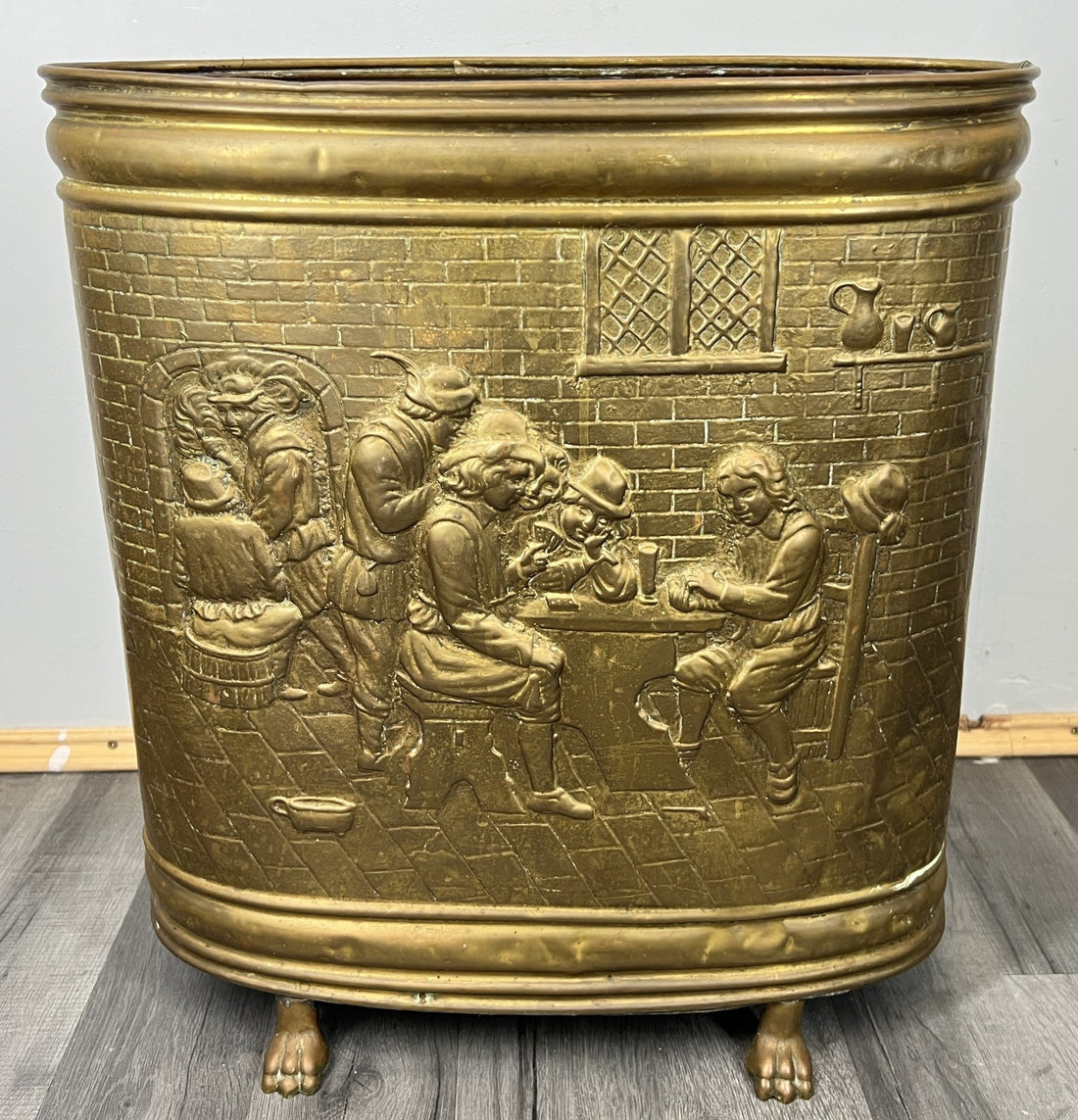 Umbrella Stand Vintage French Brass Carved Umbrella Stand Decorative LOT 46830