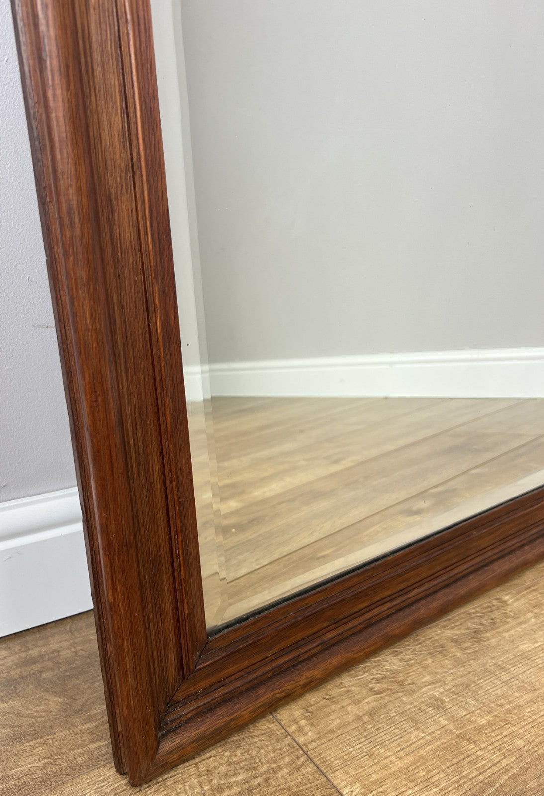 Wall Mirror Antique French Style Oak Carved Ornate Wall Frame LOT 608810