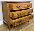Chest of Drawers Vintage French Louis Oak 3 Drawers Carved Cabinet LOT 625610