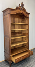 Bookcase Antique French Style Display Oak Carved Cabinet Sideboard LOT 47911