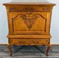 Cabinet Vintage French Style Oak Carved Sideboard with Drawer LOT 37570