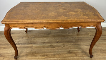 Dining Table Vintage French Style Oak Carved Folding Extendable Table LOT 63550