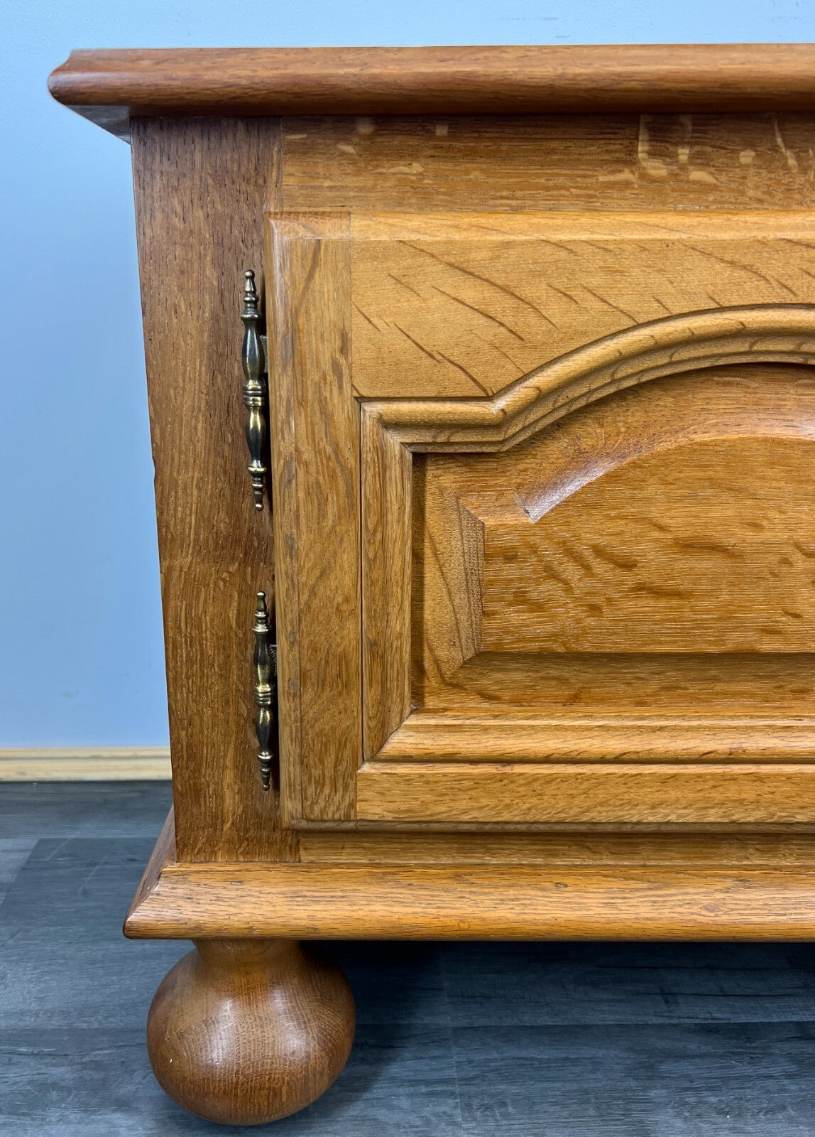 Pair of Bedside Tables Vintage French Style Cabinets Carved Cupboards LOT 17867