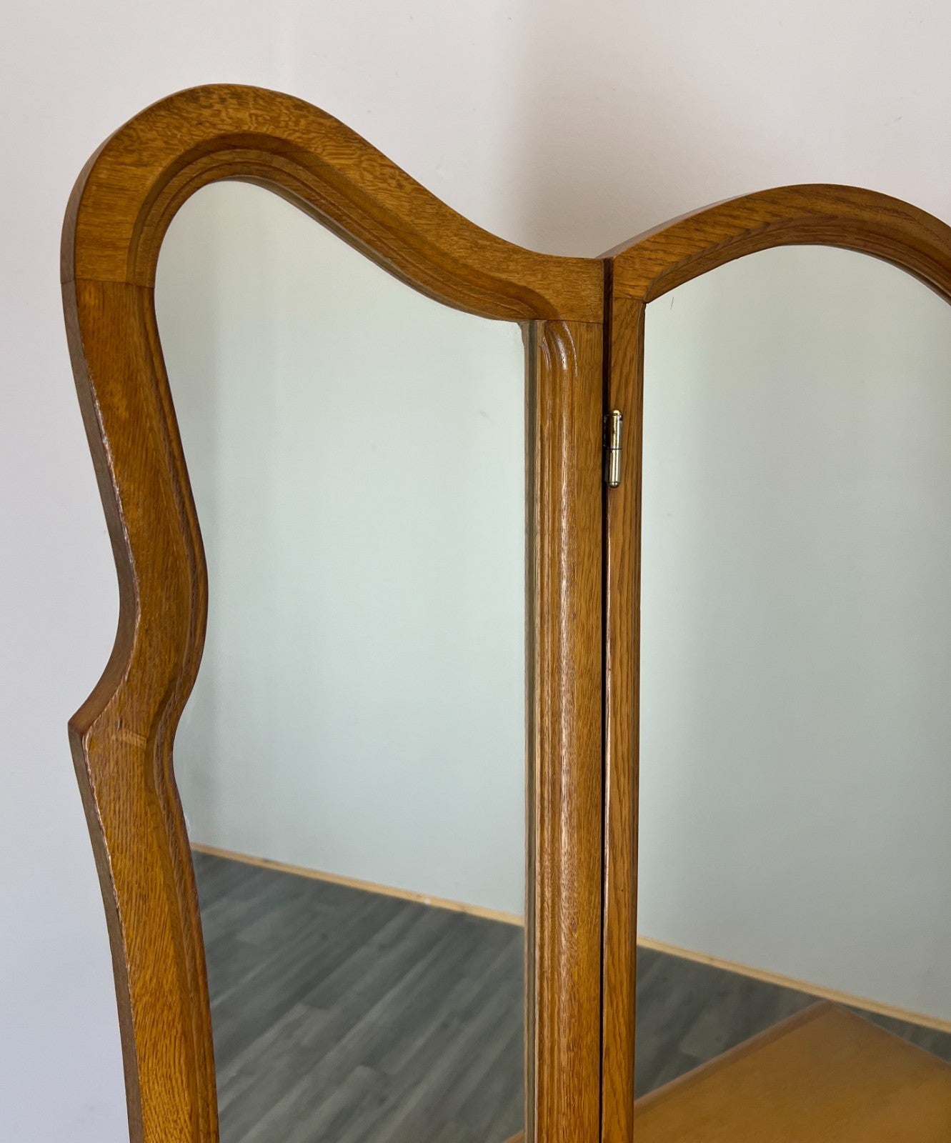 Dressing Table with Mirror Vintage French Oak Louis Vanity Table Makeup LOT 31972