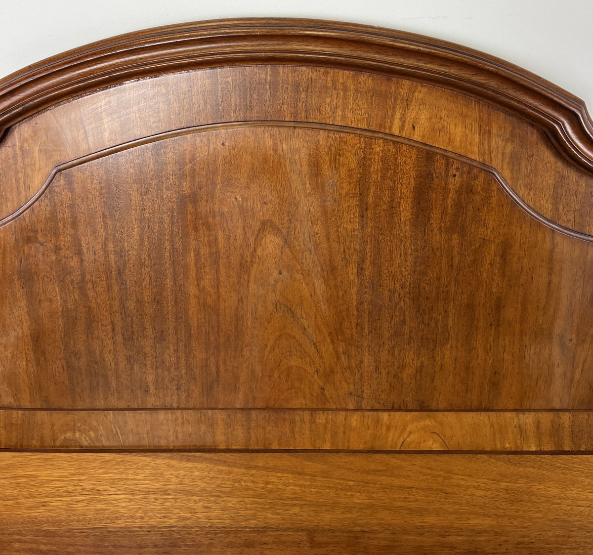 Headboard Antique French Style Walnut Double Bed Carved Headboard LOT 64525