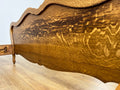 Bed Vintage French Louis XVI Double Bed Frame Oak Carved Headboard LOT 487610