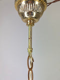 Ceiling Lamp Vintage Style Brass Pressed Crystal Pendant Chandelier LOT 520310