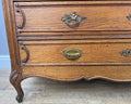 Chest of Drawers Antique French Oak Marble Top 5 Drawers Carved Cabinet LOT 62795