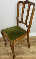 Dining Chairs Vintage French Louis Style Oak Set of 4 Upholstered Seats LOT 63477