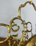 Newspaper Rack Vintage French Style Brass Magazine Stand LOT 46477