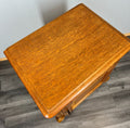Pair of Bedside Tables Vintage French Oak Cabinets Carved Nightstands LOT 37267