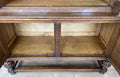 Bookcase Vintage French Oak Glazed Display Cabinet Carved Sideboard LOT 625711