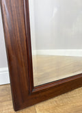 Mirror Antique French Style Wall Mirror Walnut Carved Decorative Frame LOT 61875