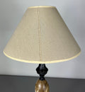 Table Lamp Vintage French Style Ceramic Brass Lamp with Shade LOT 50794