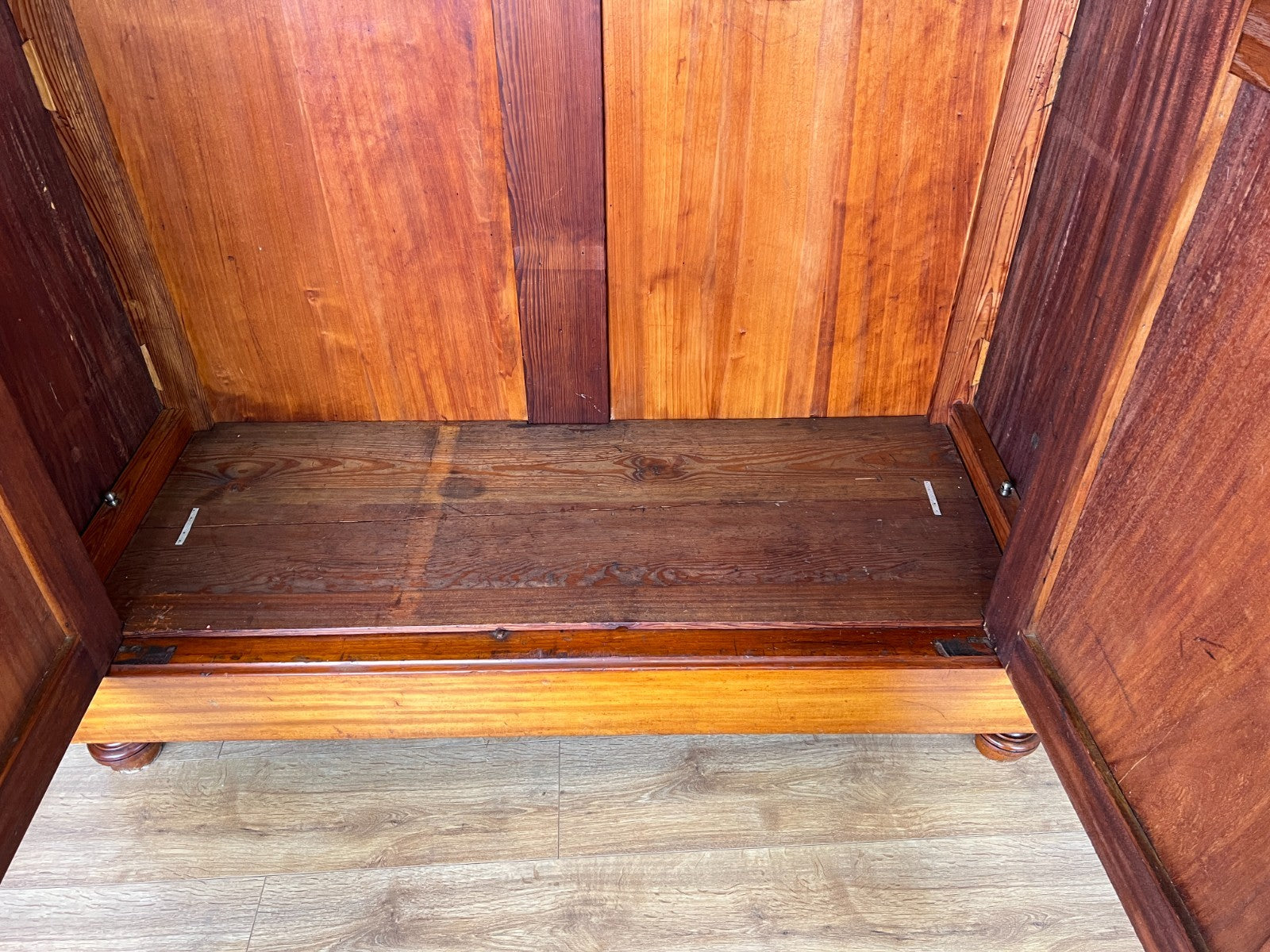 Wardrobe Antique French Style Two Door Mahogany Carved Armoire LOT 615614