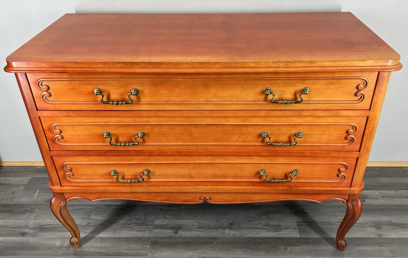 Chest of Drawers Vintage French Louis XVI Style Carved Cabinet LOT 43220