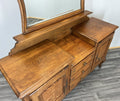 Vintage Dressing Table with Mirror French Oak Louis Vanity Table Makeup LOT 457014