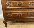 Chest of Drawers Vintage French Louis XVI Style Oak Carved Cabinet LOT 49204