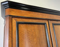 Wardrobe Antique French Style Walnut Two Door Carved Armoire Cabinet LOT 61325