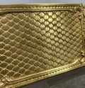 Tray Antique French Brass Ornate Serving Tray with Handles Decorative LOT 44596