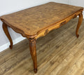 Dining Table Vintage French Louis XVI Carved Oak Extendable Table LOT 63583