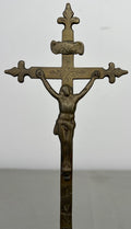 Crucifix Vintage French Style Religious Cross Standing Ornament LOT 64423