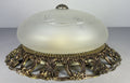 Ceiling Lamp Vintage Style Brass Pendant Glass Chandelier Light LOT 51545
