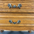 Chest of Drawers Vintage French Louis XVI Style Oak Carved Cabinet LOT 37735