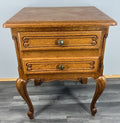 Bedside Table Vintage French Louis XVI Carved Oak Nightstand Cabinet LOT 45310