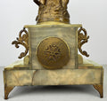 Clock Antique French Ornate Figural Marble Forgeron Mantel Clock LOT 6479