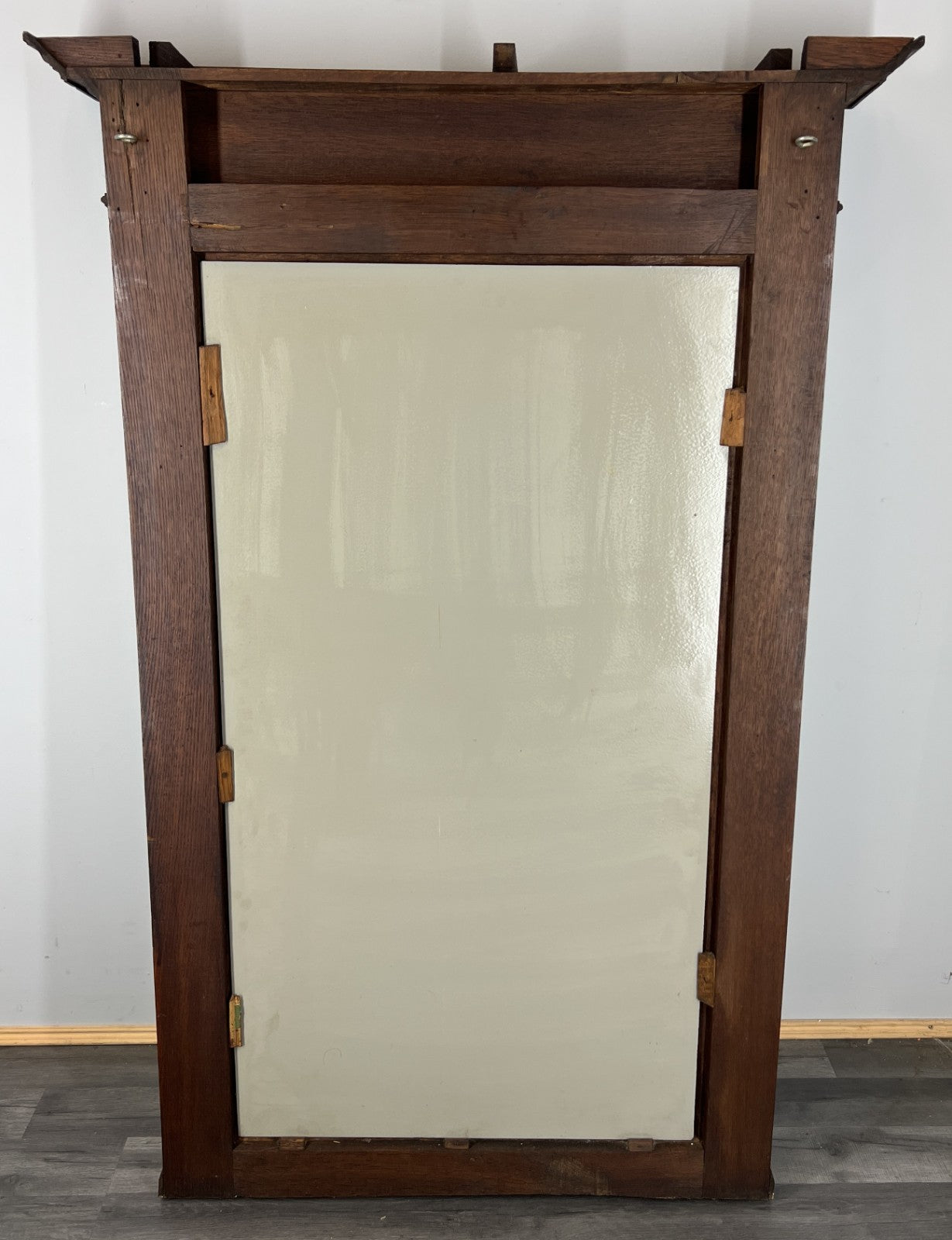 Antique French Style Oak Carved Wall Mirror Ornate Wall Frame LOT 45438