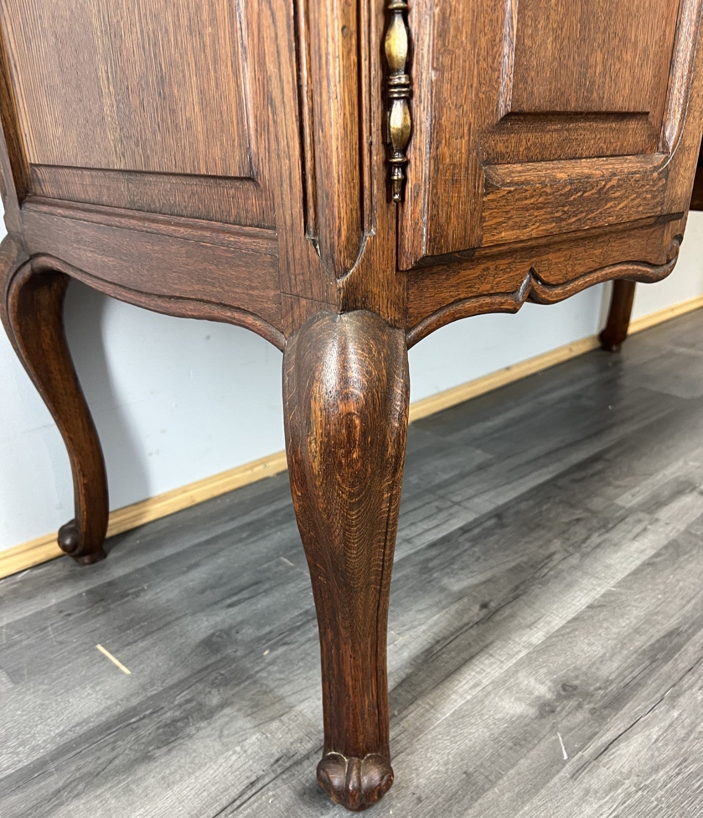 Cabinet Vintage French Louis XVI Style TV stand Desk Oak Sideboard LOT 45167