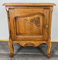 French Vintage Oak Bedside Tables Pair Cupboards Cabinets Louis XVI LOT 3912