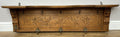 Coat Rack Antique French Carved Oak Wall Mounted 9 Hooks Rack Hanger LOT 62921