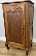 Cabinet Antique French Style Oak Sideboard with Carved Cupboard LOT 62552