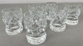 Carafe Set Vintage Style Crystal Cut 6 Shot Glasses and Tray LOT 6436