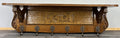 French Vintage Style Coat Rack Oak 6 Hooks Ornate Wall Shelf Coat LOT 46921