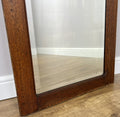 Mirror Antique French Style Oak Carved Wardrobe Mirror Polished Glass LOT 61904